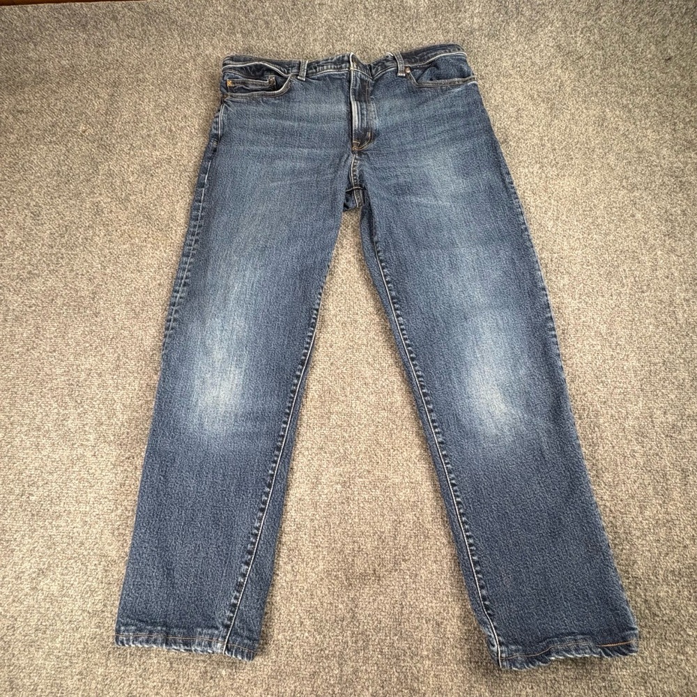 Lands’ End Square Rigger Jeans‎ Men 40T Blue Traditional Fit Straight Stretch